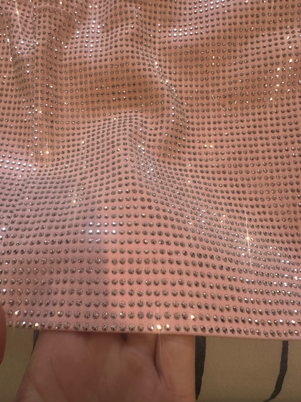 Sparkling Blush Pink Mini Skirt - Picture 3 of 5